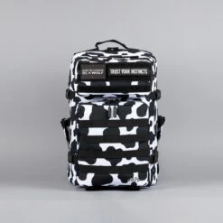 45L Backpack Black White Cow -Urban Carry Store 117B0BF2 FE3C 4189 93D1 989391F88DB0