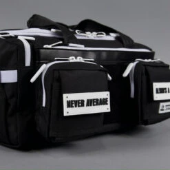 20L Mini Duffle Bag Black With White Accents -Urban Carry Store 20Ls4.30.24 026