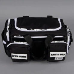 20L Mini Duffle Bag Black With White Accents -Urban Carry Store 20Ls4.30.24 029