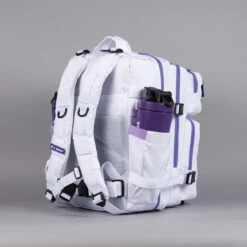 35L Backpack White With Purple Accents -Urban Carry Store 3DB311BD 7F13 42AF 800A 5E78025F6F19