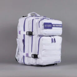 35L Backpack White With Purple Accents -Urban Carry Store 51BBB12B 6C7B 4443 BB7B DE536799D667