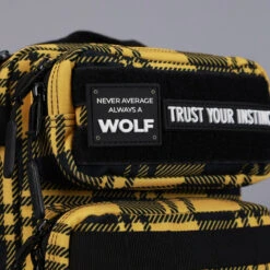 9L Backpack Mini Bumblebee Yellow Plaid -Urban Carry Store 9AC81813 04F7 4A58 A24C 84AD262E1133