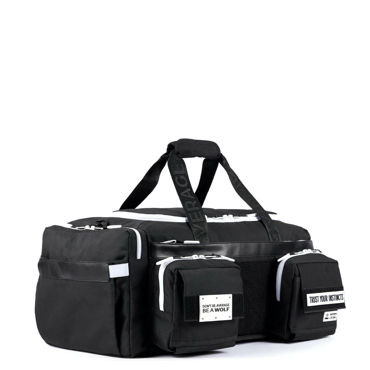 40L Ultimate Duffle Bag Alpha Black White Accents 3 40L Ultimate Duffle Bag Alpha Black White Accents