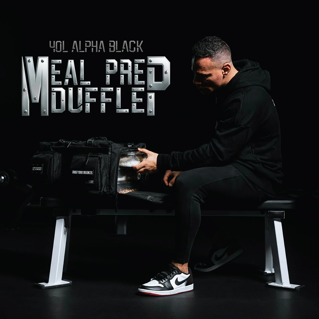 40L Alpha Black Meal Management Duffle Bag 3 40L Alpha Black Meal Management Duffle Bag