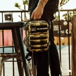 9L Backpack Mini Bumblebee Yellow Plaid -Urban Carry Store D106A4CA C2FB 4C0C 94C0 09DE20543143