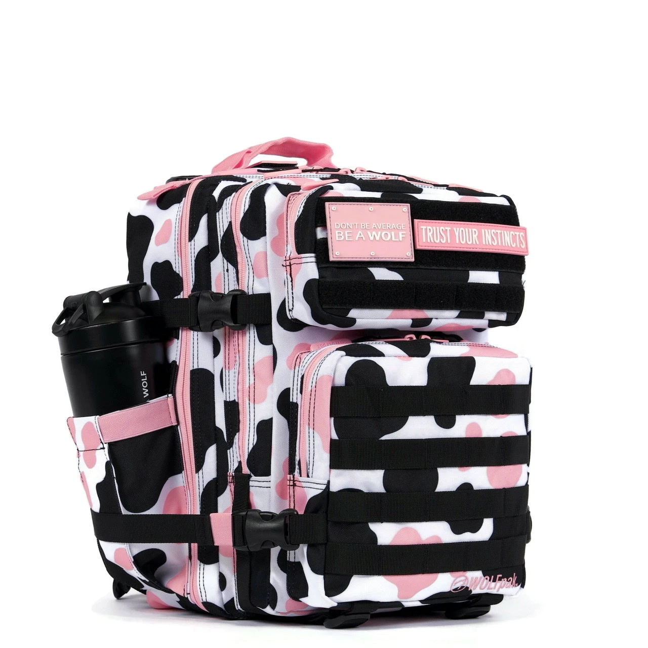 25L Backpack Pink Black Cow 3 25L Backpack Pink Black Cow