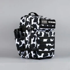 45L Backpack Black White Cow -Urban Carry Store FDE0FDAE 9501 485C 95FB 141E38F9140B
