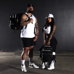 35L Backpack Alpha Black White Accents -Urban Carry Store IMG 9144