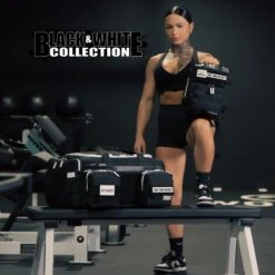 40L Ultimate Duffle Bag Alpha Black White Accents 24 40L Ultimate Duffle Bag Alpha Black White Accents -Urban Carry Store P111 7