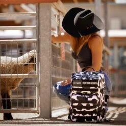 35L Black White Cow Print Meal Prep Management -Urban Carry Store a7r01576 enhanced nr