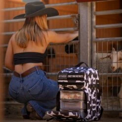 35L Black White Cow Print Meal Prep Management -Urban Carry Store a7r01617 enhanced nr 1