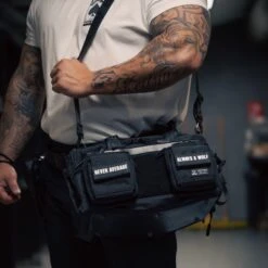 20L Mini Duffle Bag Alpha Black -Urban Carry Store a7r03195 enhanced nr