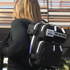 9L Backpack Mini Alpha Black White Accents -Urban Carry Store image dd4c2b26 4d37 49b2 b146 ba681ae945a2